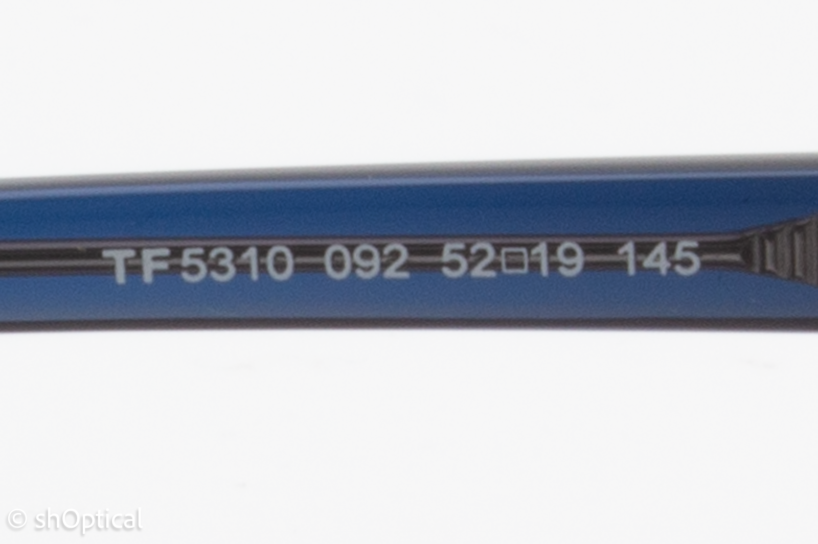 Tom Ford TF5310  Unisex Square Glasses Frame Blue/Brown Transparent 52mm