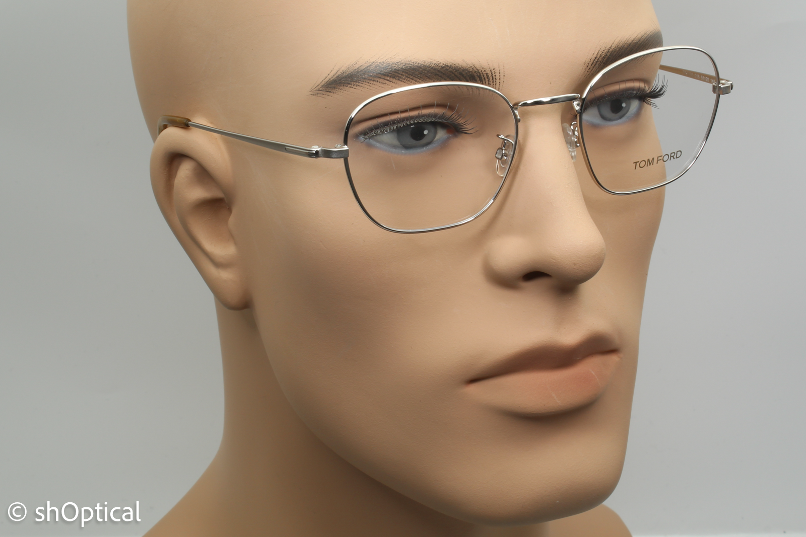 Tom Ford TF5335  Unisex Square Glasses Frame Silver 51mm