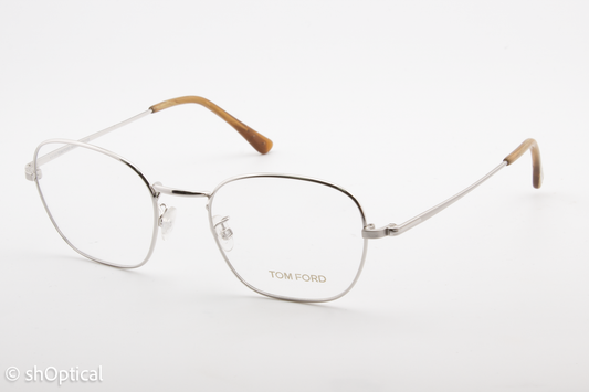 Tom Ford TF5335  Unisex Square Glasses Frame Silver 51mm
