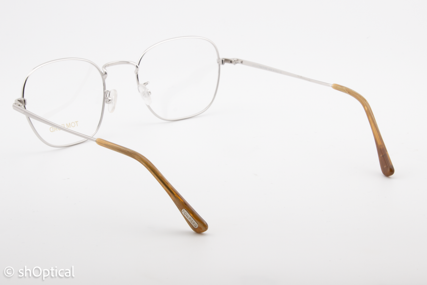 Tom Ford TF5335  Unisex Square Glasses Frame Silver 51mm