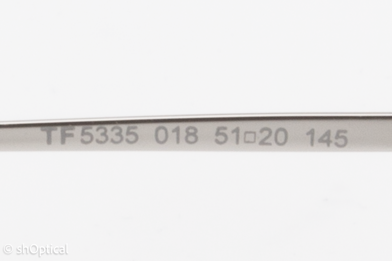 Tom Ford TF5335  Unisex Square Glasses Frame Silver 51mm