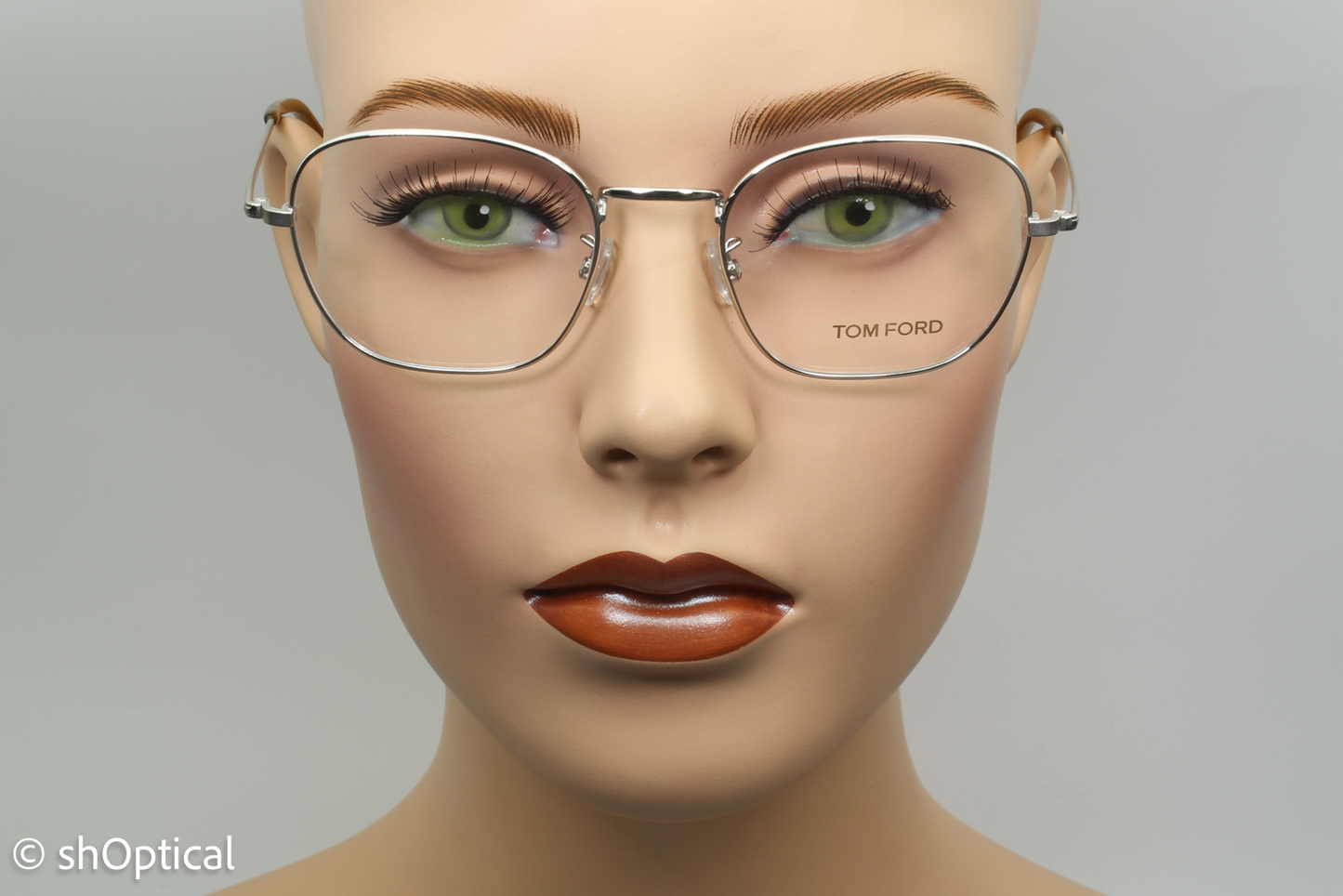 Tom Ford TF5335  Unisex Square Glasses Frame Silver 51mm