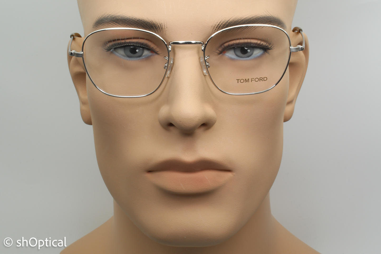 Tom Ford TF5335  Unisex Square Glasses Frame Silver 51mm