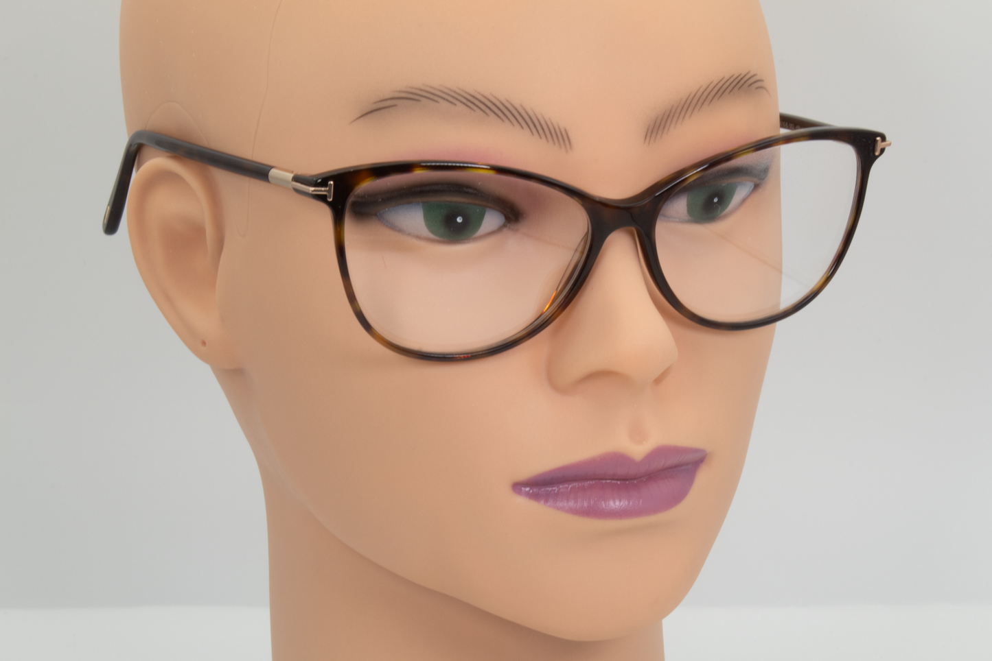 Tom Ford TF5616-B  Female Cat Eye Glasses Frame Polished Dark Havana 56mm