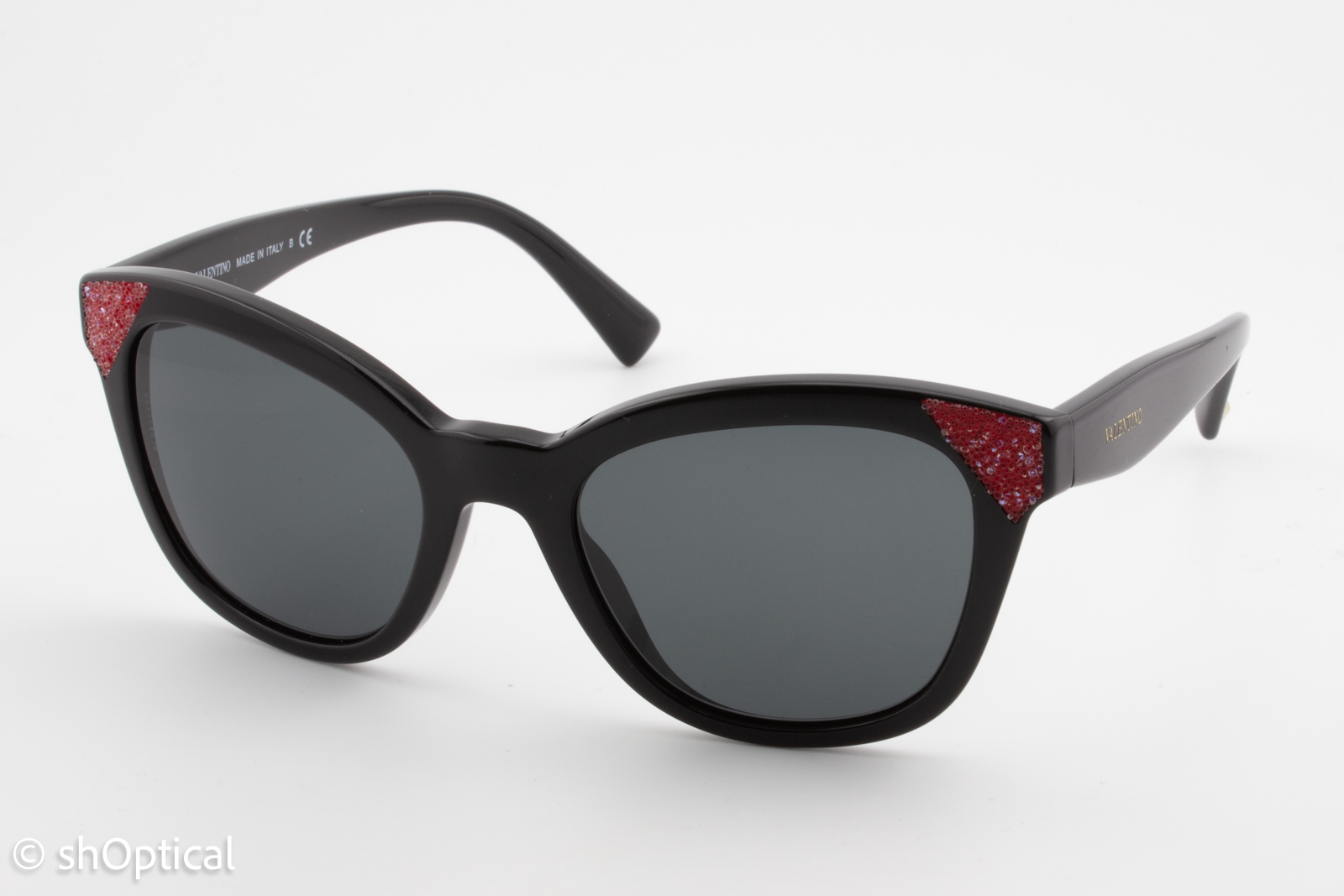 Valentino VA4005 5012/87 Womens Full Rim Sunglasses Black 52mm