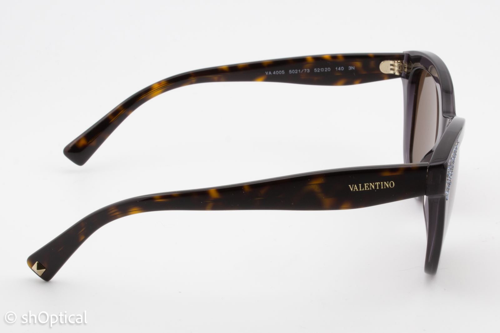 Valentino VA4005 5021/73 Womens Full Rim Sunglasses Dark Grey 52mm