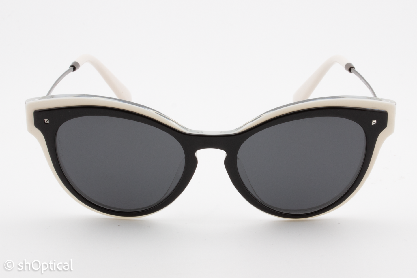 Valentino VA4017-A 5054/87 Womens Full Rim Sunglasses Black & White 51mm