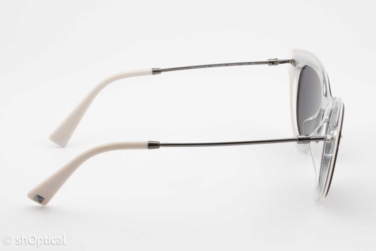 Valentino VA4017-A 5054/87 Womens Full Rim Sunglasses Black & White 51mm