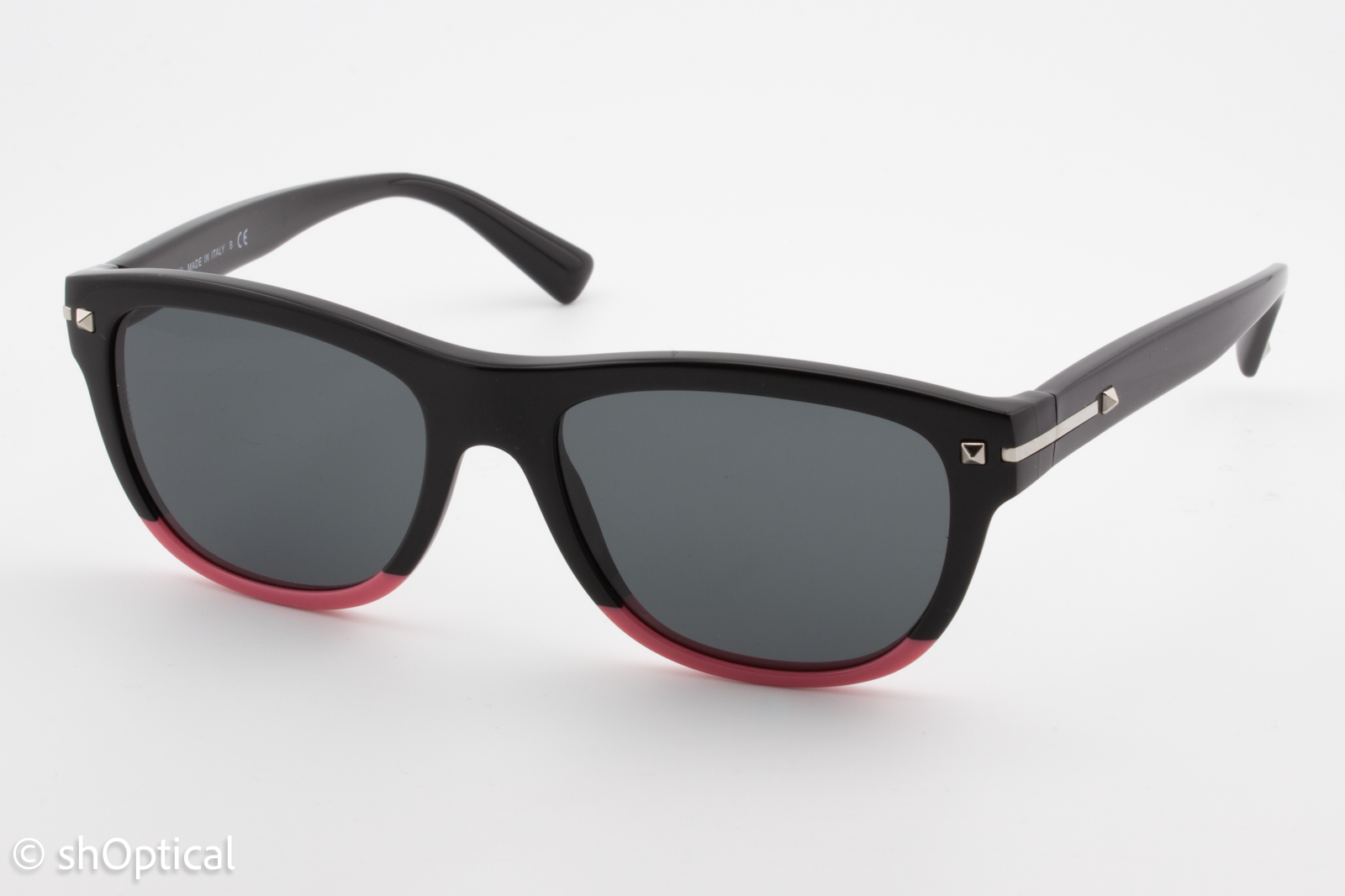 Valentino VA4019 5015/87 Womens Full Rim Sunglasses Black & Pink 53mm