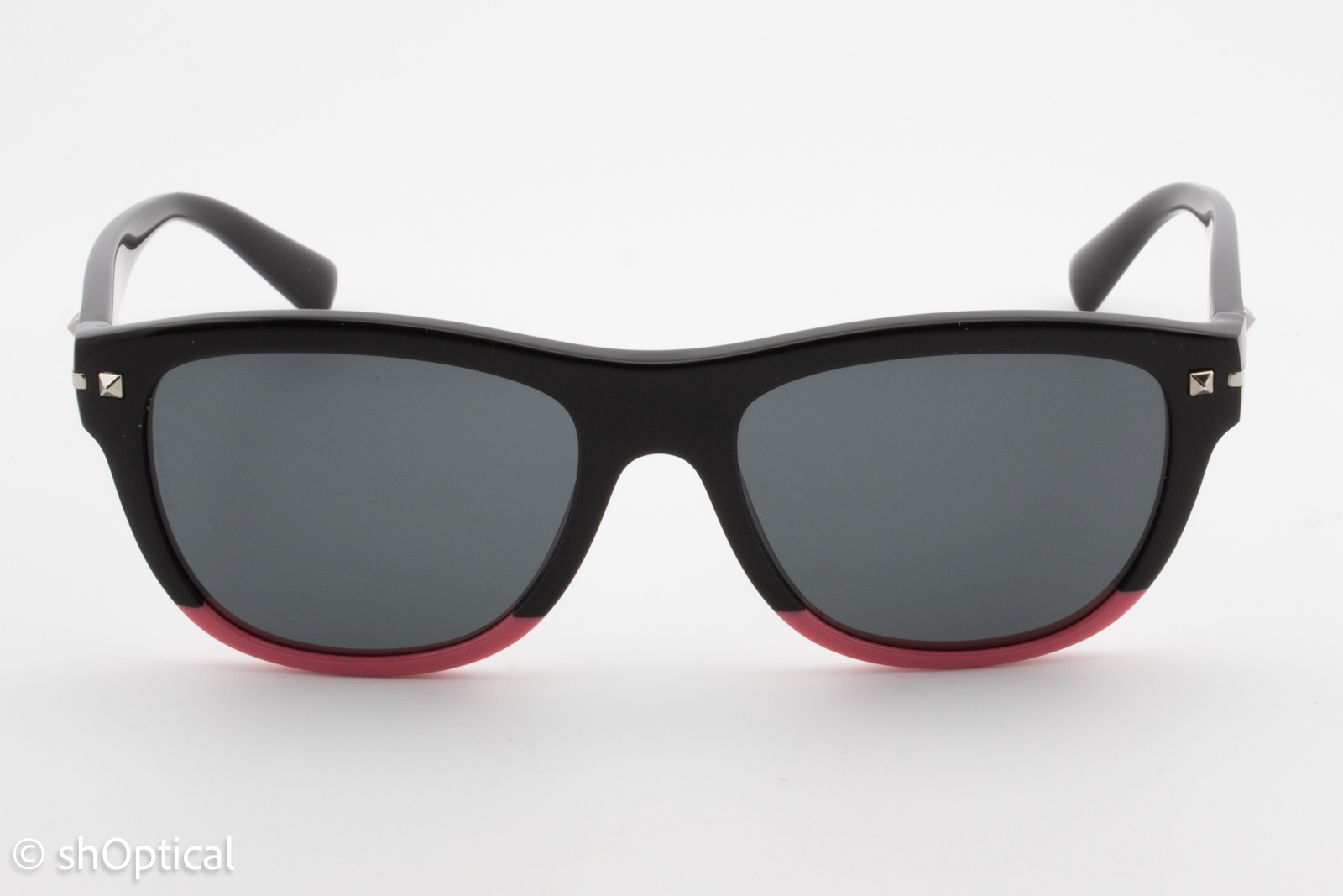 Valentino VA4019 5015/87 Womens Full Rim Sunglasses Black & Pink 53mm