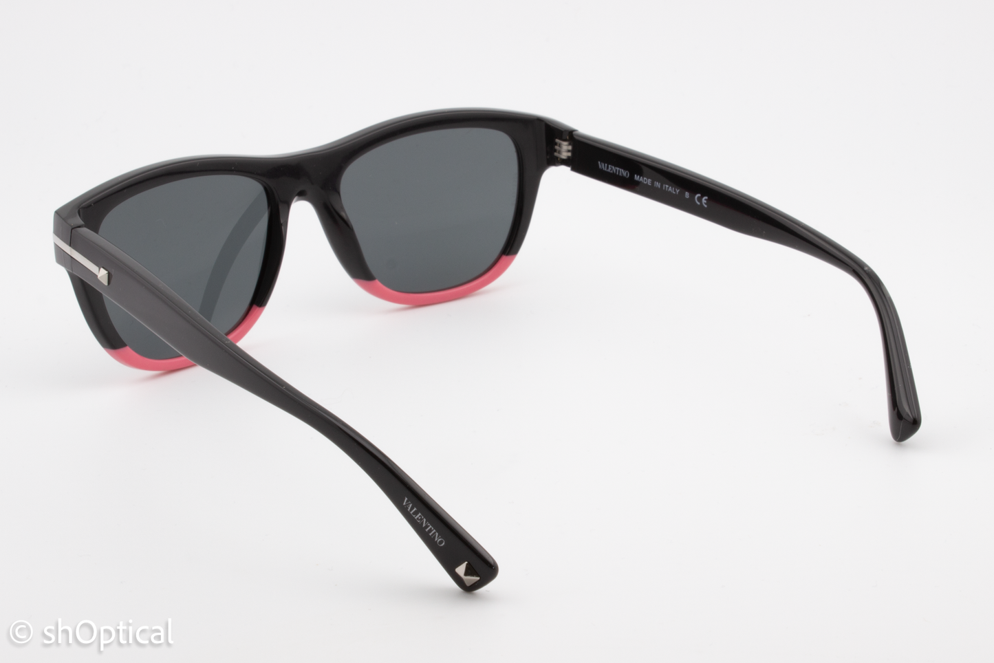 Valentino VA4019 5015/87 Womens Full Rim Sunglasses Black & Pink 53mm