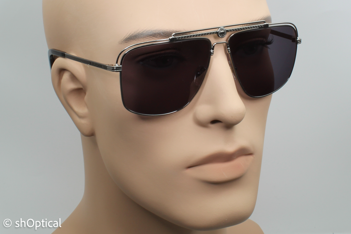 Versace MOD.2242 1001/6G Mens Full Rim Sunglasses Gunmetal Grey 61mm