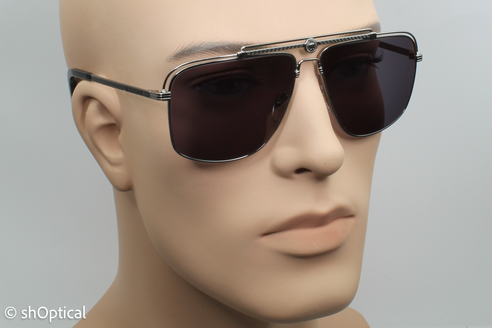 Versace MOD.2242 1001/6G Mens Full Rim Sunglasses Gunmetal Grey 61mm