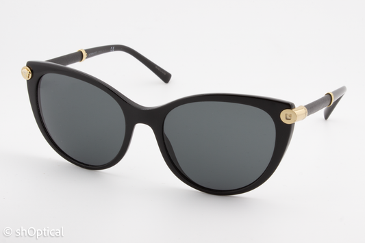 Versace MOD.4364-Q GB1/87 Womens Full Rim Sunglasses Black 55mm