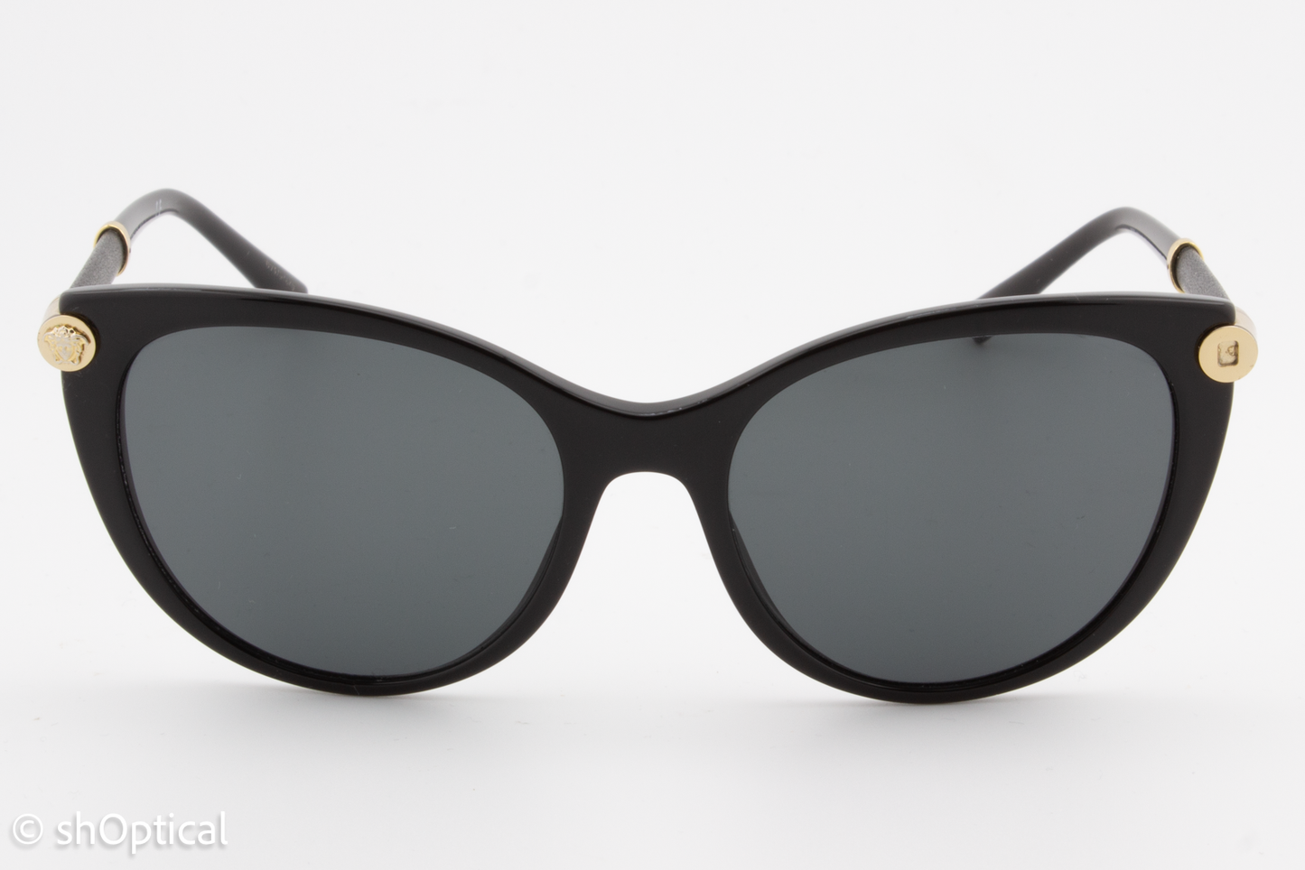 Versace MOD.4364-Q GB1/87 Womens Full Rim Sunglasses Black 55mm