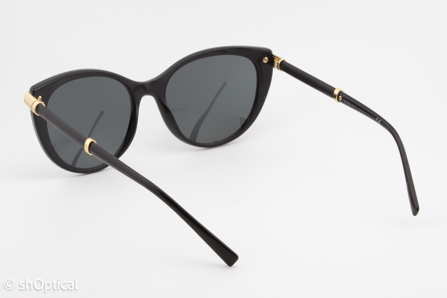 Versace MOD.4364-Q GB1/87 Womens Full Rim Sunglasses Black 55mm