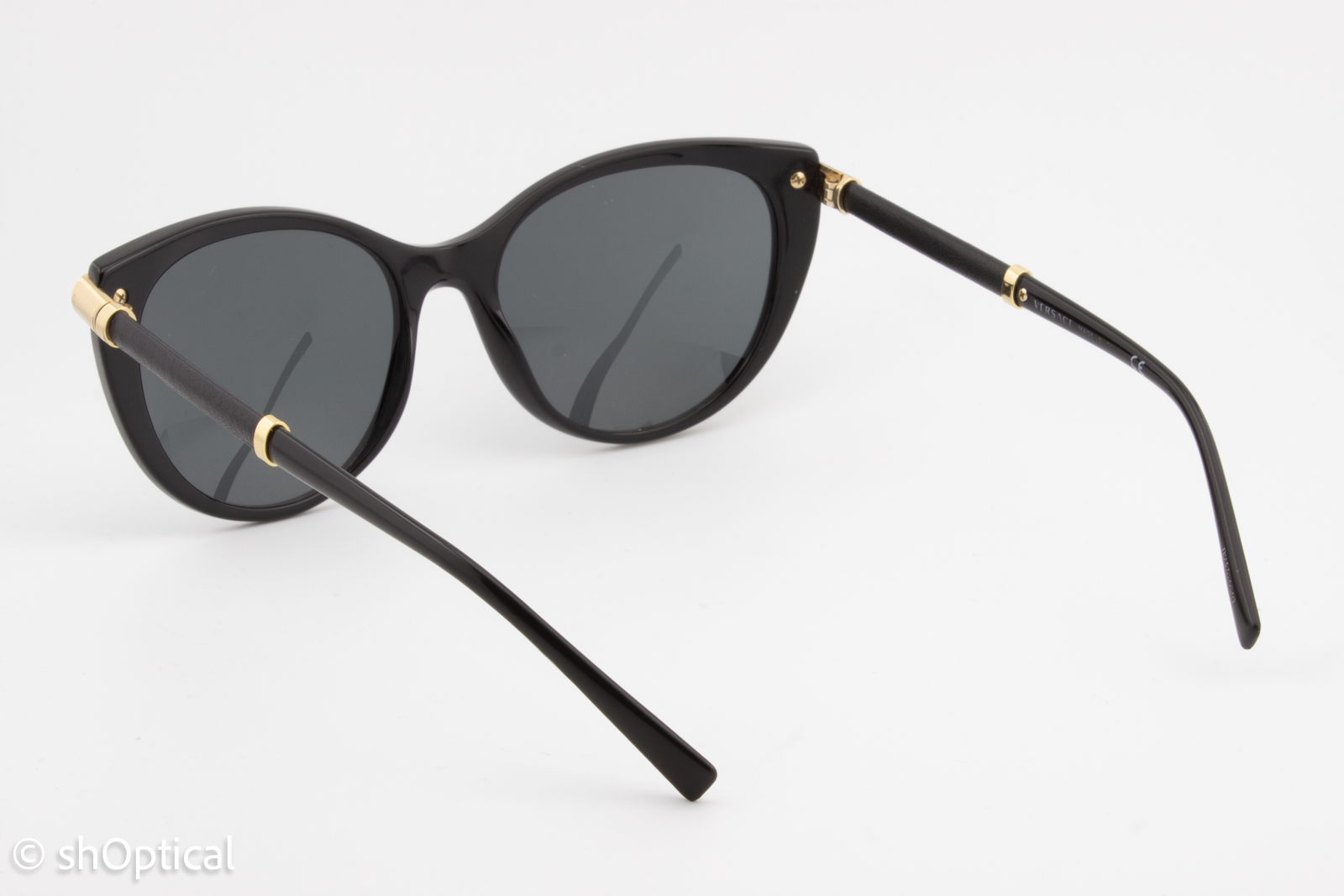 Versace MOD.4364-Q GB1/87 Womens Full Rim Sunglasses Black 55mm