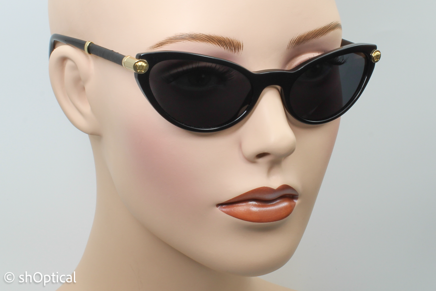 Versace MOD.4365-Q GB1/87 Womens Full Rim Sunglasses Black 54mm